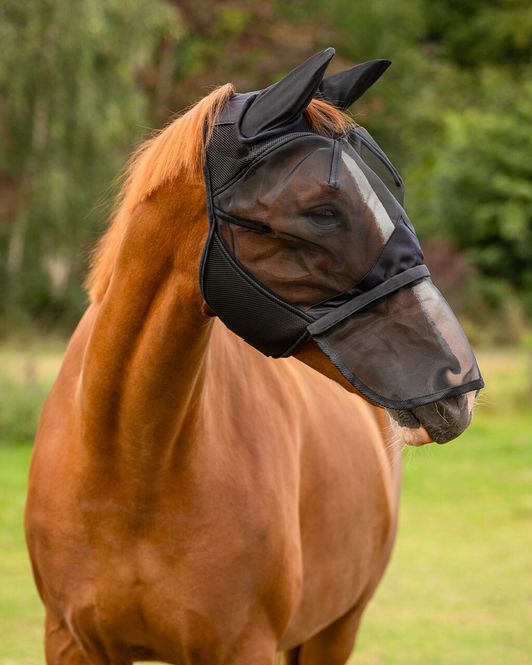 Hovedbilde QHP Fly Mask with Detachable Nose Flap
