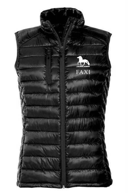 Hovedbilde Vattert Vest Dame Sort