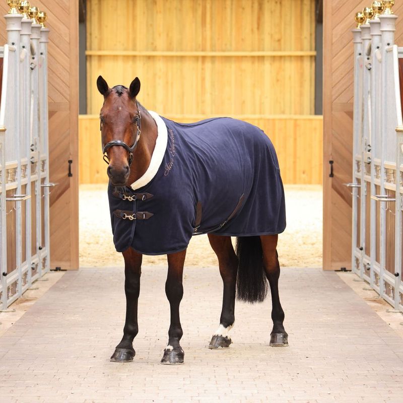 Shires Deluxe Fleecedekken Navy