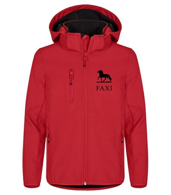 Hovedbilde Softshell Jakke m/Hette Barn Rød