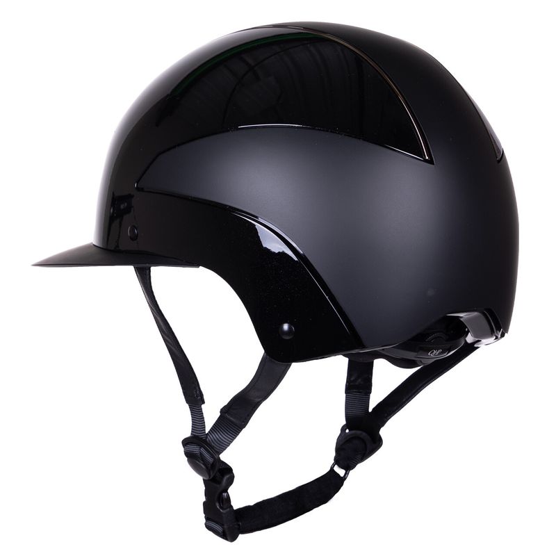 QHP Miami Polo Visor Ridehjelm Sort