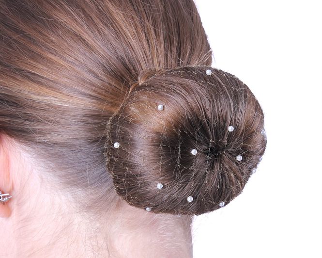 Hovedbilde QHP Hair net Invisible Pearl