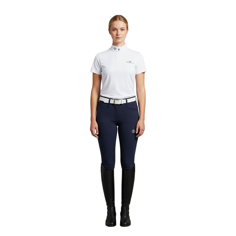 C2E BAKERSFIELD Ladies Zip Neck Showshirt