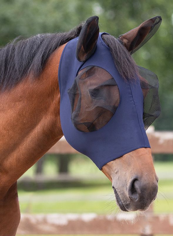 QHP Fly Mask Super Bug Navy
